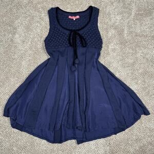 Medium Manoush Wool/Silk Babydoll Crochet Dress